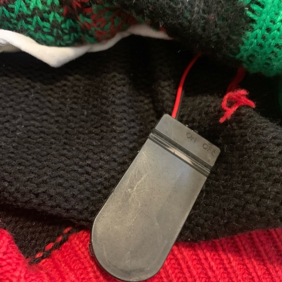 Happy Holidays Light Up Elf Ugly Christmas Sweater, Size L/G - Picture 3 of 7